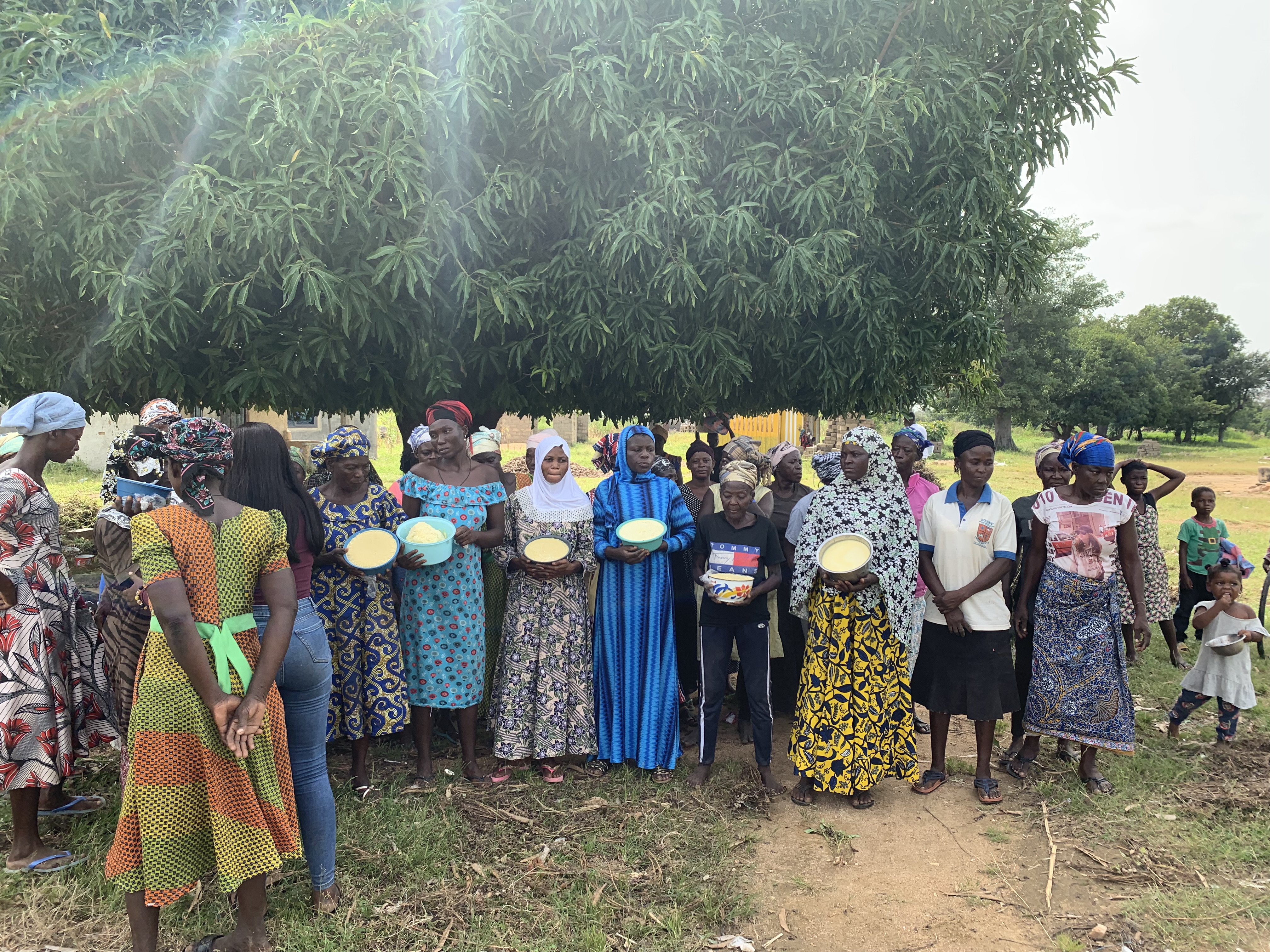 Shea butter production in Ghana.