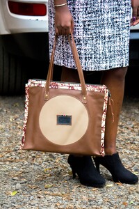 Luxury Leather Handbag, 15" * 4" * 12"