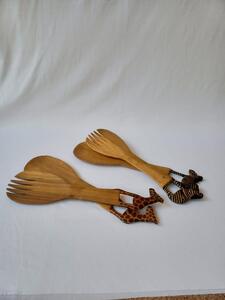 Wooden Animal Salad Spoon