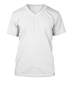 Cotton V Neck T-shirt (custom Printing )